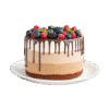 Chocolate covered cake